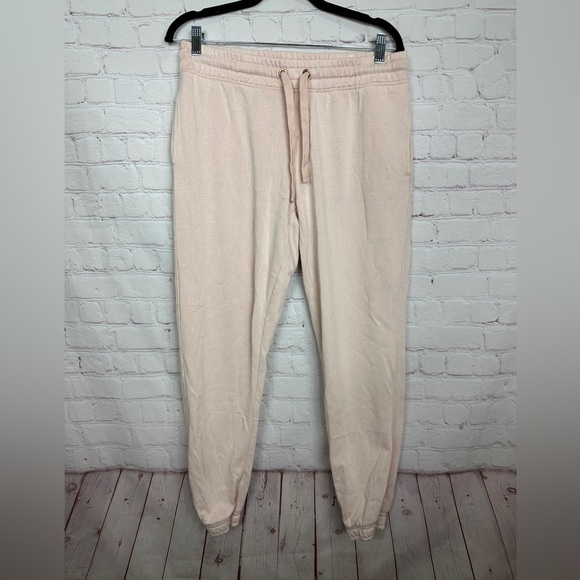 Cotton On Fleece Jogger Sweatpants‎ pink active comfort lounge, sz L GUC - Picture 1 of 6